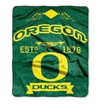 Northwest NCAA Oregon Ducks Unisex-Adult Raschel Throw Blanket, 50