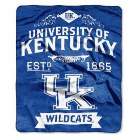 Northwest NCAA Kentucky Wildcats Unisex-Adult Raschel Throw Blanket, 50
