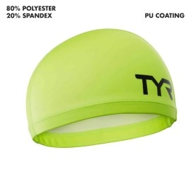 TYR Hi-Vis Warmwear Swim Cap Flour Yellow, One Size
