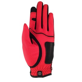 Zero Friction Junior Golf Gloves, Left Hand, One Size Golf, Red
