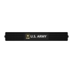 FANMATS 15685 U.S. Army Drink Bar Mat - 3.25in. x 24in. - Durable Dish Drying Mat, Easy Clean, Counter Mat