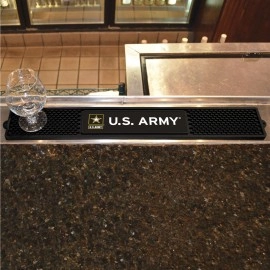 FANMATS 15685 U.S. Army Drink Bar Mat - 3.25in. x 24in. - Durable Dish Drying Mat, Easy Clean, Counter Mat