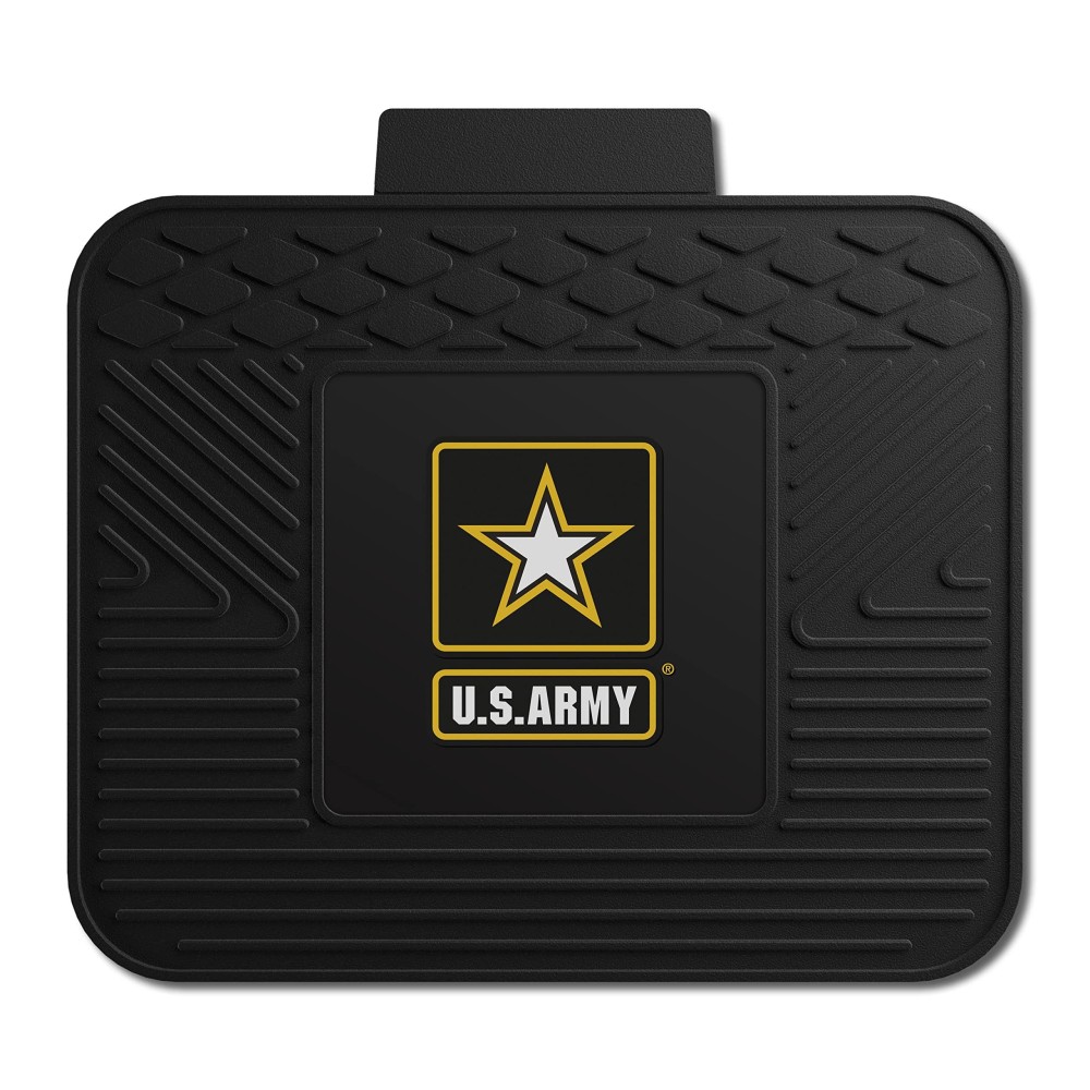 FANMATS 11036 U.S. Army Back Row Utility Car Mat - 1 Piece - 14in. x 17in., All Weather Protection, Universal Fit