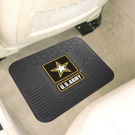 FANMATS 11036 U.S. Army Back Row Utility Car Mat - 1 Piece - 14in. x 17in., All Weather Protection, Universal Fit