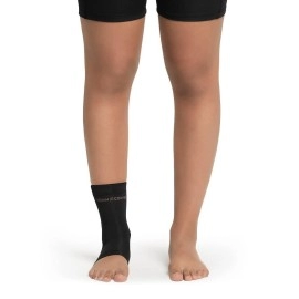 Tommie Copper Core Compression Ankle Sleeve, Unisex, Men & Women, Breathable Support Sleeve for Everyday Joint & Muscle Support - Black, Large