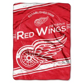 Northwest NHL Detroit Red Wings Unisex-Adult Raschel Throw Blanket, 60