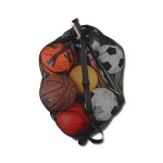 Soccer Ball Bag - Sports Equipment Bag, Mesh Laundry Bag, Beach Bag or Snorkel Gear Bag with Shoulder Strap - Extra Large 30 Inches X 40 Inches Commercial Grade Mesh - Perfect for Equipment Storage, Soccer Balls, Scuba Gear, Beach Toys, Basketball Bag and