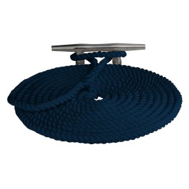 Sea Dog 302110025NV-1 Double Braided Nylon Dock Line, 3/8