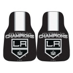 Fanmats 16961 Los Angeles Kings Stanley Cup Champions Carpeted Car Mat - 2 Piece