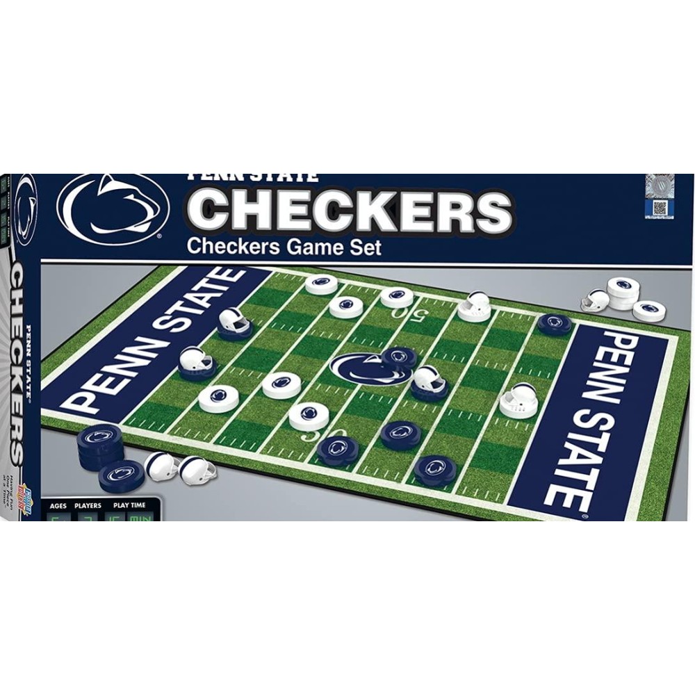 MasterPieces Family Game - NCAA Penn State Nittany Lions Checkers - Officially Licensed Board Game For Kids & Adults