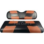 Madjax Riptide 1994-Up Two-Tone Black/Moroccan Front Seat Covers For Ezgo Txt And Rxv Golf Carts