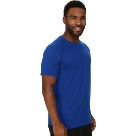 adidas Mens Ultimate SS crew Tee, collegiate RoyalBlack, Medium