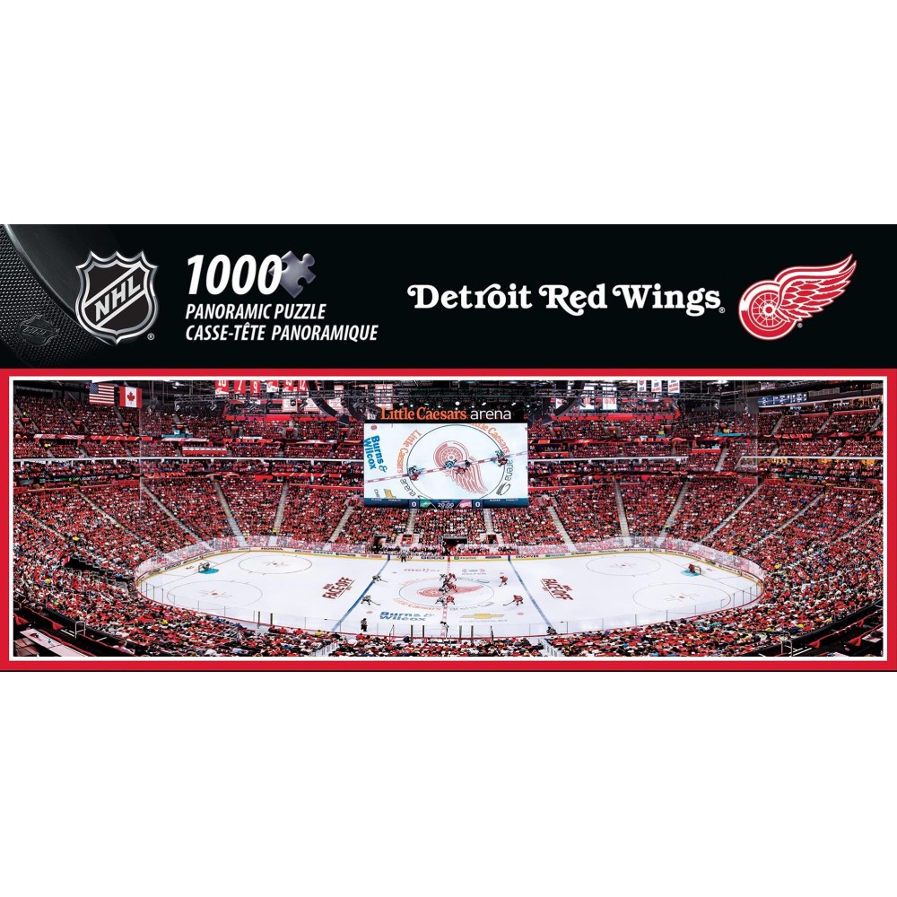 MasterPieces 1000 Piece Sports Jigsaw Puzzle - NHL Detroit Red Wings Center View Panoramic - 13