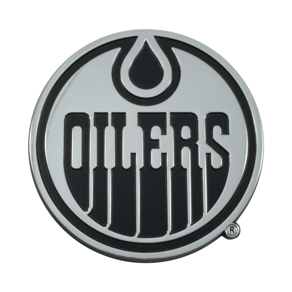 FANMATS 17021 Edmonton Oilers 3D Chrome Metal Auto Emblem