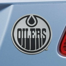 FANMATS 17021 Edmonton Oilers 3D Chrome Metal Auto Emblem