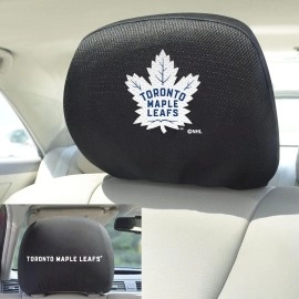 FANMATS 16983 Toronto Maple Leafs Embroidered Head Rest Cover Set - 2 Pieces