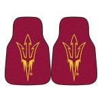 Fanmats 17147 Arizona State University Carpet Car Mat Set, 2 Piece