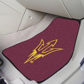 Fanmats 17147 Arizona State University Carpet Car Mat Set, 2 Piece