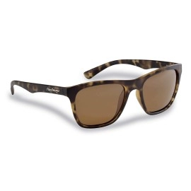 Flying Fisherman womens Fowey Sunglasses, Tortoise Frames/Amber Lenses, Medium US