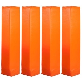 Crown Sporting Goods Anchorless Weighted Football Pylons (Set of 4), Orange