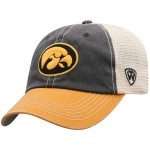 Top of the World Iowa Hawkeyes Men's Relaxed Fit Adjustable Mesh Offroad Hat Team Color Icon, Adjustable