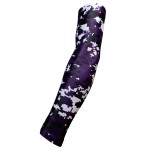 Sportsfarm New Moisture Wicking Compression Arm Sleeve (Purple Digital Camo, Large)