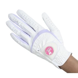 Lady Classic Women's Soft Flex Gloves with Magnetic Ball Marker, Medium -White,Right Hand