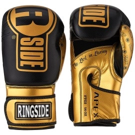 Ringside Apex Flash Boxing Training Sparring Gloves , Bkgd, 14 Oz