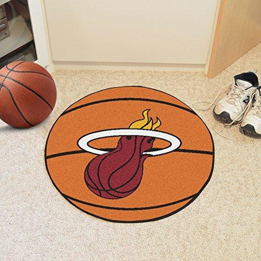Fanmats Nba - Miami Heat Basketball Mat27 Diameter
