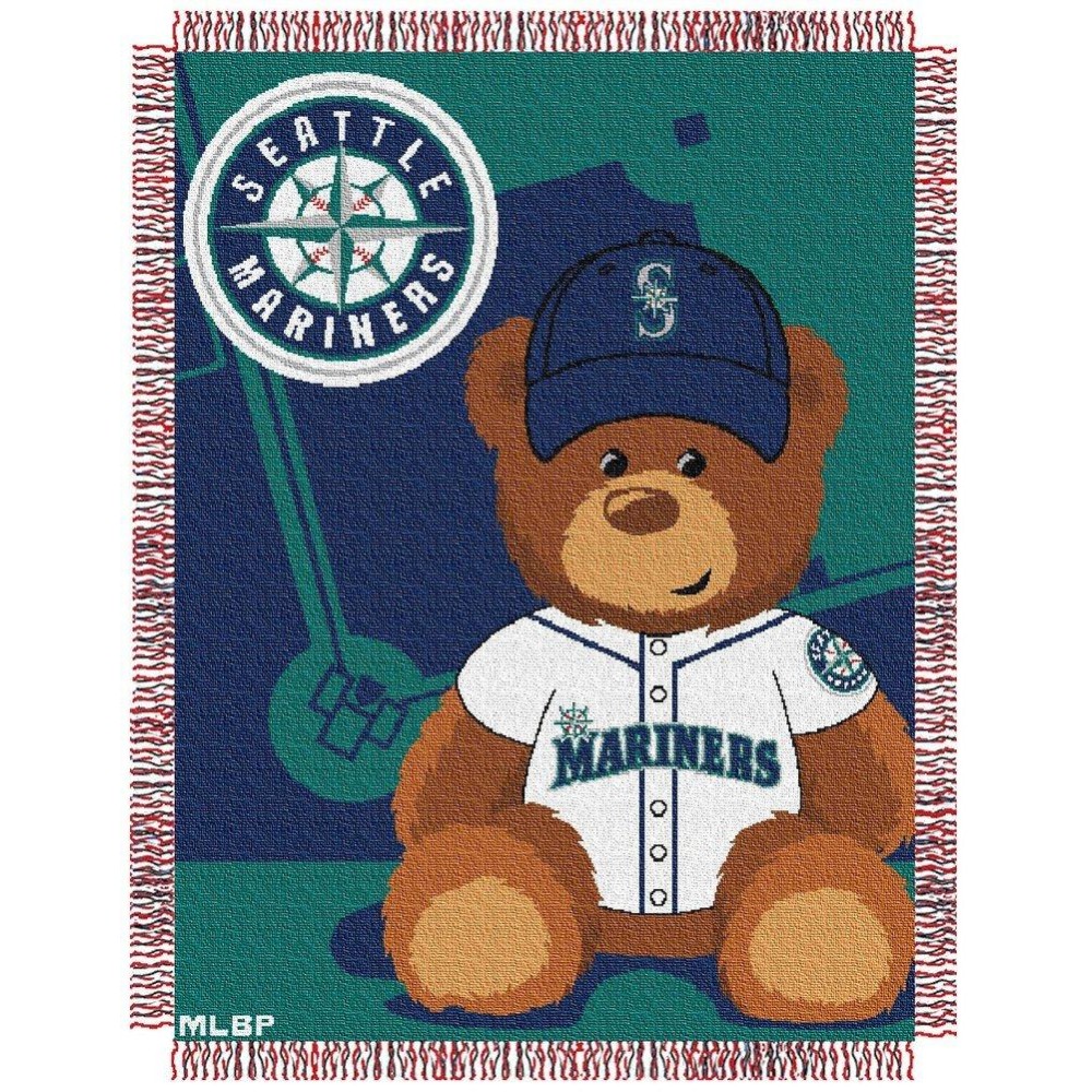 Seattle Mariners Baby Blanket Bedding Throw 36 X 46