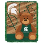 The Northwest Company Michigan State University Baby Blanket Bedding Throw 36 X 46