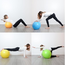 Milliard Peanut Ball Physio Roll for Exercise, Therapy, Labor, Birthing and Dog Training