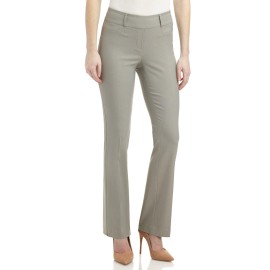 Rekucci Womens Ease In To Comfort Fit Barely Bootcut Stretch Pants (18, Silver)