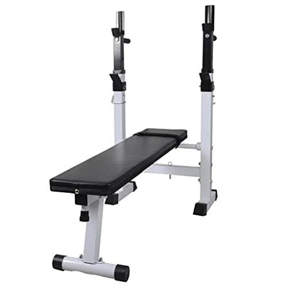 Vidaxl Fitness Workout Bench Steel Home Gym Straight Weight Lift Flat Incline