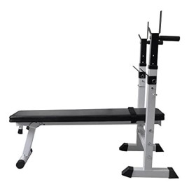 Vidaxl Fitness Workout Bench Steel Home Gym Straight Weight Lift Flat Incline