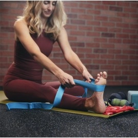 Tune Up Fitness - Double Loop Yoga Stretching Strap for Physical Therapy, Yoga, Working Out | Excellent Leg, Shoulder & Hamstring Stretcher | Enhances Flexibility, Mobility, Muscle Strength & Posture