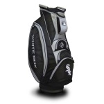 Team Golf MLB Chicago White Sox Victory Golf Cart Bag, 10-Way Top with Integrated Dual Handle & External Putter Well, Cooler Pocket, Padded Strap, Umbrella Holder & Removable Rain Hood