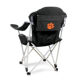 NCAA Clemson Tigers Reclining Camp Chair - Beach Chair for Adults - Sports Chair with Carry Bag