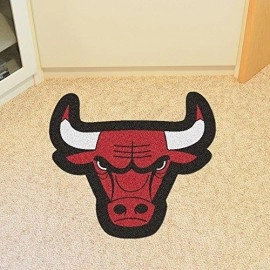 Nba Chicago Bulls Mascot Mat, Small, Black