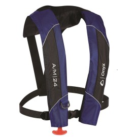 Onyx A/M-24 Automatic/Manual Inflatable Life Jacket, Blue
