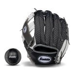 Franklin Sports Kids Baseball Gloves - Meshtek Child'S Tball Glove + Ball Set - Boys + Girls Teeball Mitt Set - Kids + Toddler Left Hand Throw - 9.5