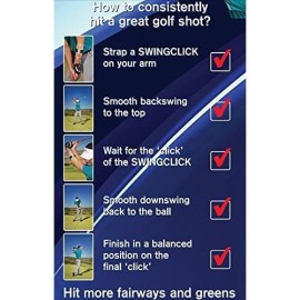 Swingclick Golf Swing Aid Transition Trainer, Improves Rhythm, Tempo And Consistency