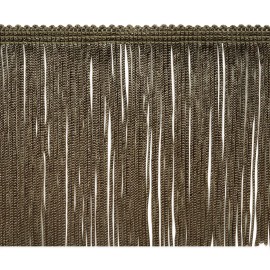 Trims By The Yard 4 Chainette Fringe Trim Taupe (5 Yard Cut)