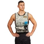 CROSS101 Adjustable Weighted Vest Camouflage Workout Weight Vest Training Fitness, 20 lb.