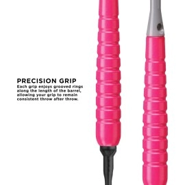 Viper V Glo Soft Tip Darts, Pink/Grey, 18 Grams