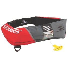 STEARNS 16g Manual Belt Pack, Red/Gray