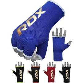 Rdx Boxing Hand Wraps Inner Gloves Men Women, Half Finger Elasticated Bandages, Under Mitts Fist Protection, Muay Thai, Kickboxing, Mma, Martial Arts Speed Bag Punching Training