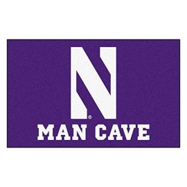 Fanmats 17268 Team Color 59.5X94.5 Northwestern Man Cave Ulti Mat Rug