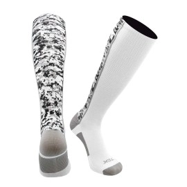TcK Digital camo OTc Socks (White, Large)