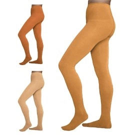ChloeNoel Figure Skating Light Tan Footed Tights TF8830 Light Tan Adult Extra Large/Extra Extra Large